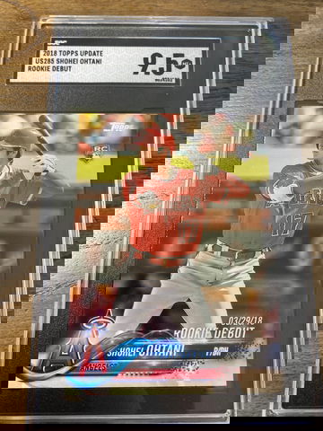 2018 Topps Update Rookie Debut Shohei Ohtani SGC 9.5
