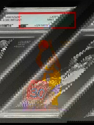 Kobe Bryant 1996 Fleer PSA 9