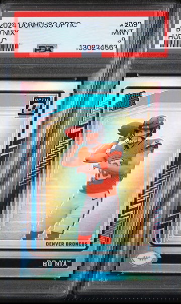 2024 Donruss Optic Rated Rookie Holo Bo Nix #209 PSA 9