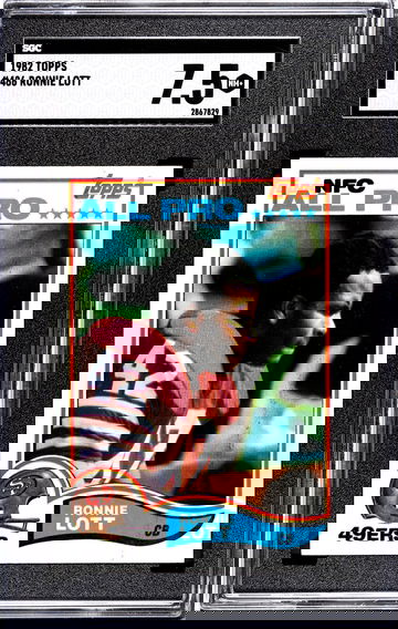 1982 Topps Football Ronnie Lott Rookie SGC 7.5