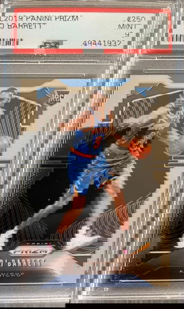  2019-20 Panini Prizm RJ Barrett RC PSA 9 MINT! Card #250