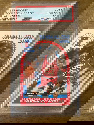 1989 Hoops Michael Jordan All-Star PSA Gem Mint 10 