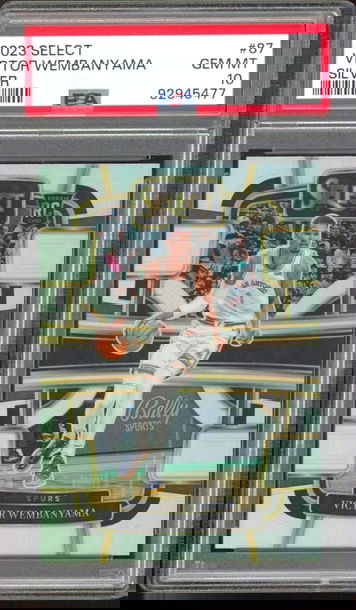 Victor Wembanyama 2023-24 Select #87 PSA 10 Concourse Silver SP RC Rookie Spurs