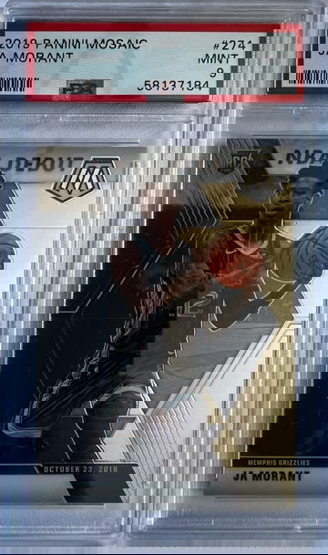 2019 Panini Mosaic Ja Morant PSA 9 Mint