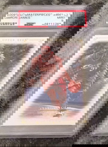 2009 Upper Deck LeBron James Masterpieces PSA 9