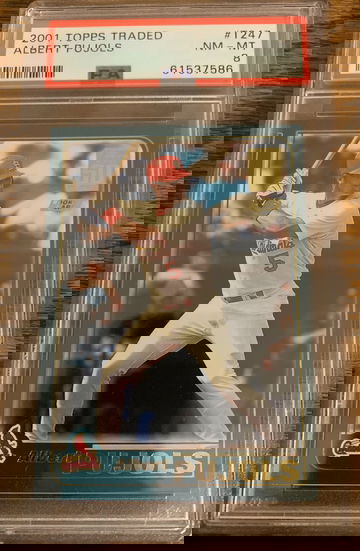 2001 Topps Traded Albert Pujols PSA 8