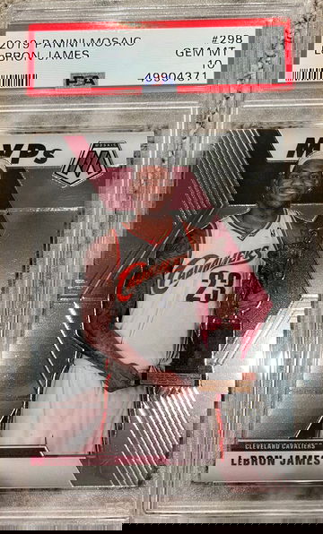 2019 Mosaic LeBron James MVP PSA 10