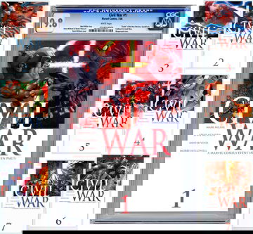 MARVEL CIVIL WAR #1 CGC 9.8 +CIVIL WAR #1-7 NM- COMPLETE SET MILLAR MCNIVEN 2006