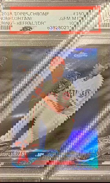 2018 Topps Chrome Shohei Ohtani Refractor PSA 10 Gem-Mint