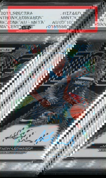 2021 Anthony Edwards Spectra In The Zone Meta On-card Auto 6/15