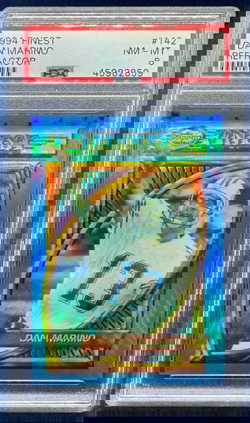 1994 Finest #142 Dan Marino Refractor PSA 8 NM-MT