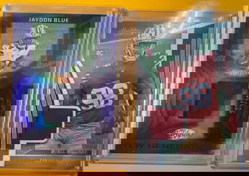 2 card lot - Mikel Williams RC & Jaydon Blue 323/399