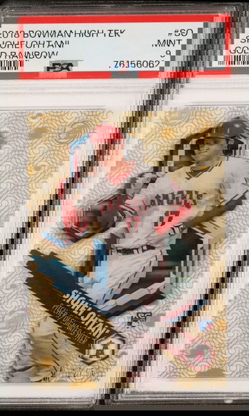 2018 Bowman High Tek Gold Rainbow /50 Shohei Ohtani RC