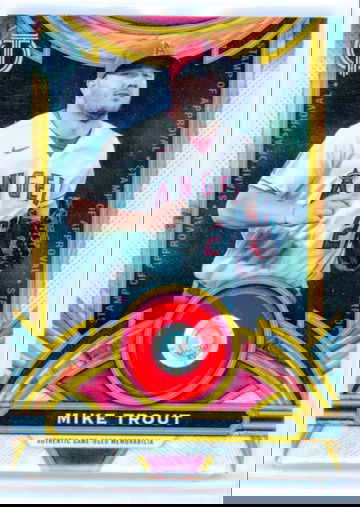 2023 Topps Tribute #SOA-MT Mike Trout Stamp of Approval Orange!