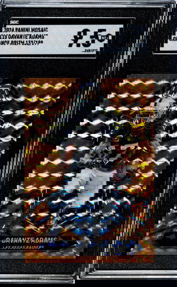2024 Panini Mosaic #115 Davante Adams Orange Prizm /199 SGC 9.5