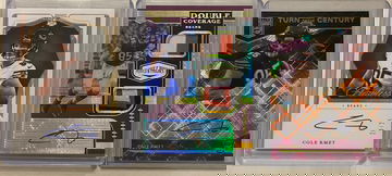 2020 Chicago Bears Cole Kmet 3 card rookie auto lot 