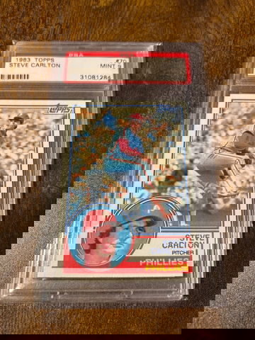 1983 Topps Steve Carlton HOF PSA 9 Mint Phillies