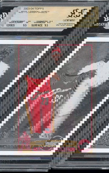 2003 Topps LeBron James Rookie BGS 9.5 with 10/centering