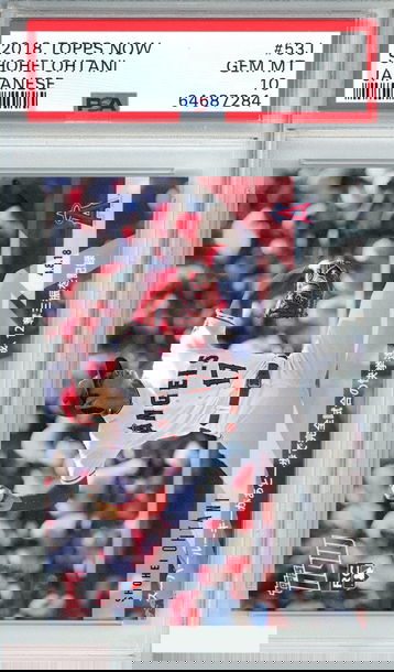 2018 TOPPS NOW SHOHEI OHTANI #53J JAPANESE ROOKIE PSA 10 GEM MT