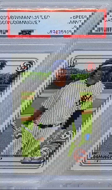 2020 BOWMAN 1ST EDITION #BFE 8 Jasson Dominguez RC PSA 9