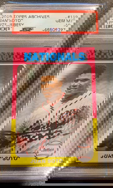 2019 Topps Archives Juan Soto White Jersey