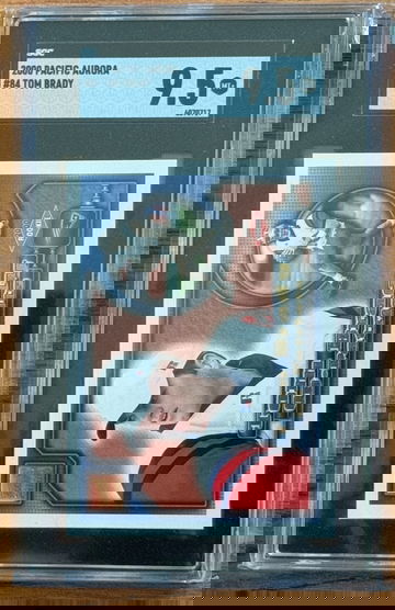 2000 Pacific Aurora #84 Tom Brady Rookie RC SGC 9.5