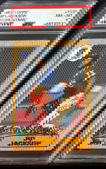 1987 Topps Future Stars Bo Jackson PSA 8