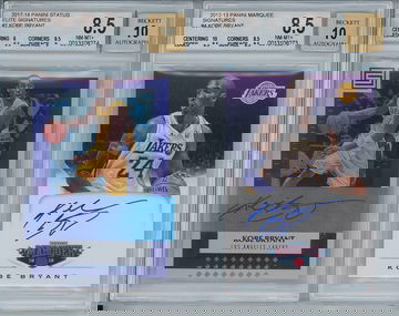 Kobe Bryant Status and Marquee Auto *LOT OF 2*