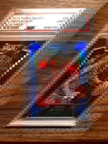 2014 Panini Select Jimmy Butler Prizm Blue PSA