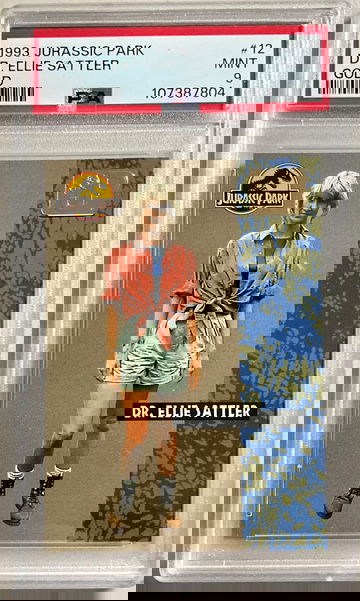 1993 JURASSIC PARK GOLD DR. ELLIE SATTLER #12 MINT PSA 9