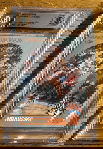 1990-91 NBA Hoops #205 Mark Jackson (Menendez) On Card Auto / Signed - BGS Authentic