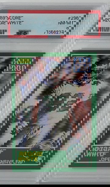 1989 Score Reggie White PSA 8 NM-MT