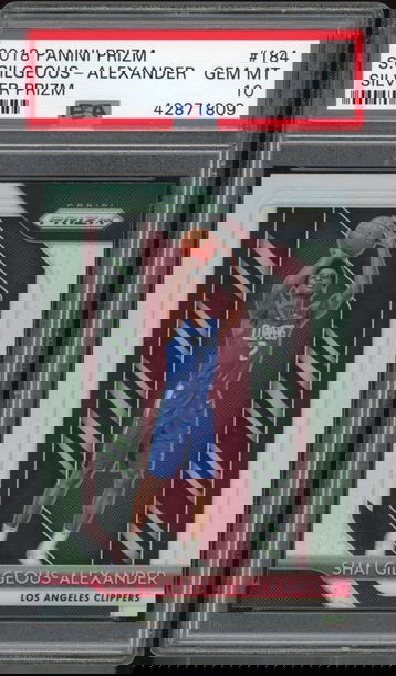 Shai Gilgeous Alexander 2018 Prizm Silver #184 RC SGA Hot OKC Thunder PSA 10 HOT