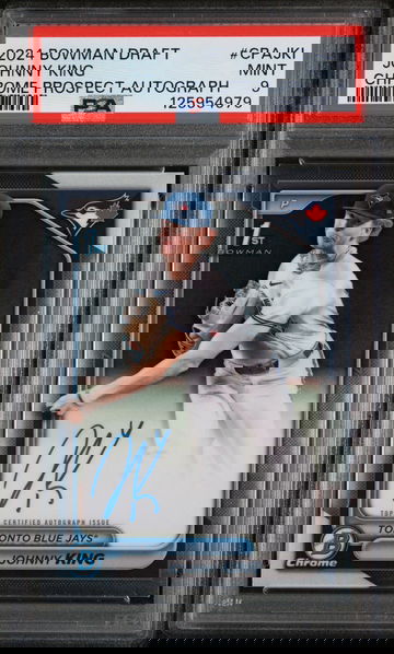 2024 Bowman Draft Chrome Prospect Autographs Johnny King #CPAJKI PSA 9