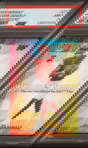 2024 Panini Mosaic Kaleidoscopic Jayden Daniels #21 PSA 9