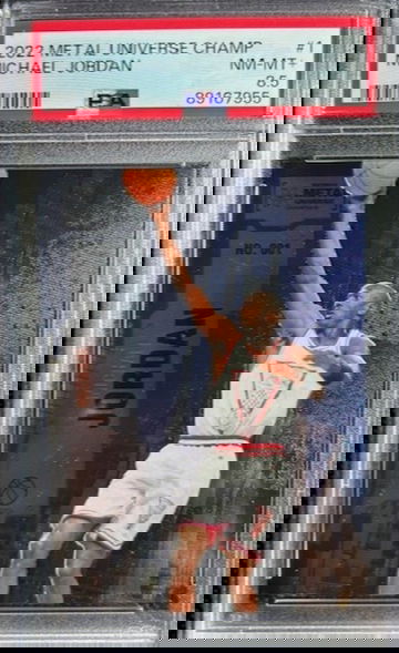 2022 Skybox Metal Universe Champions Michael Jordan PSA 8.5 NM-Mint+ #1 Bulls