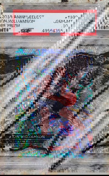 2019 Select Scope Prizm ZION WILLIAMSON #199 PSA 10 (POP 32) PREMIER LEVEL