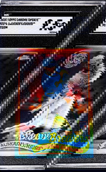 2024 Topps Chrome Update #89CU-4 Jackson Chourio '89 Design SGC 9.5