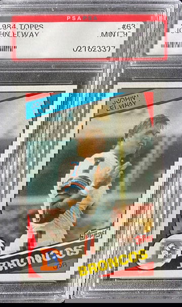 1984 Topps #63 John Elway PSA 9 RC
