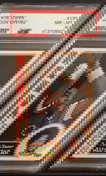 1978 Topps Julius Erving "Dr J" #130 PSA 8 NM-MT