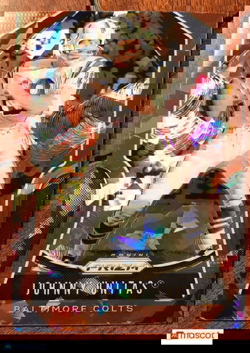 Johnny Unitas 2019 Panini Prizm Red Cracked Ice #150 Baltimore Colts Free S&H