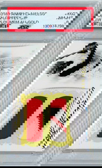 Ken Griffey Jr 2018 Panini Flawless Game Worn Autograph Patch 5/5 PSA 8 POP 1