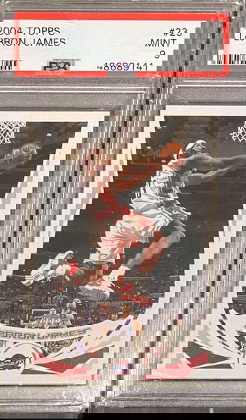2004 Topps Lebron James PSA 9