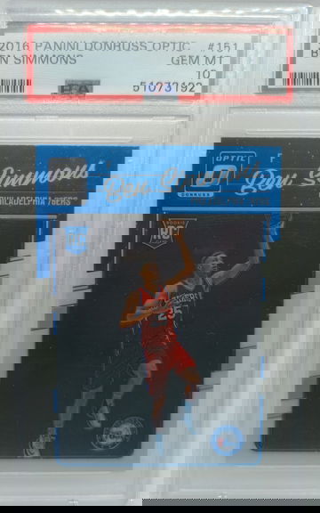 2016 Panini Donruss Optic Ben Simmons #151 PSA 10 Rookie 76ers