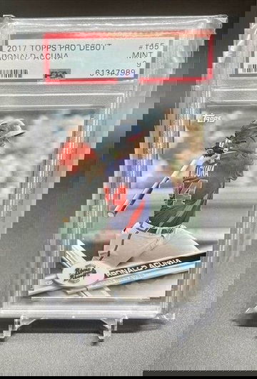 2017 Topps Pro Debut Ronald Acuna JR #155 PSA 9 MINT Rookie RC Low Pop Braves