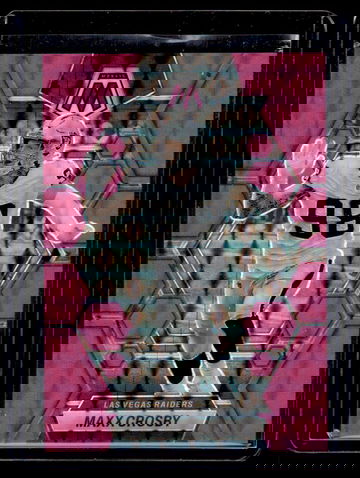 2023 Panini Mosaic Pink Fluorescent Maxx Crosby #123 /10