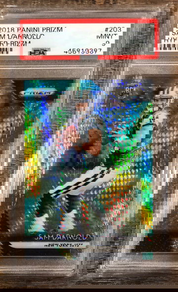 Sam Darnold - 2018 Panini Prizm - HYPER PRIZM - Rookie -  #203 - PSA 9 Mint