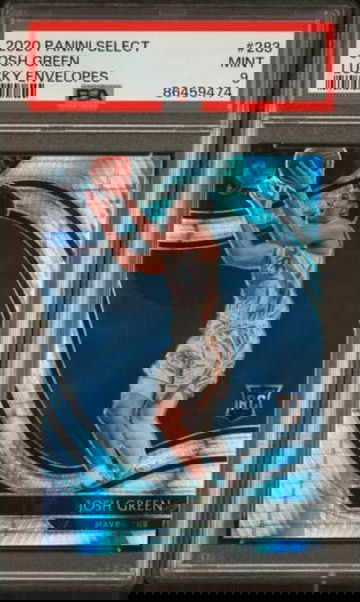 2020-21 Panini Select Josh Green Lucky Envelopes Courtside /8 #283 PSA 9