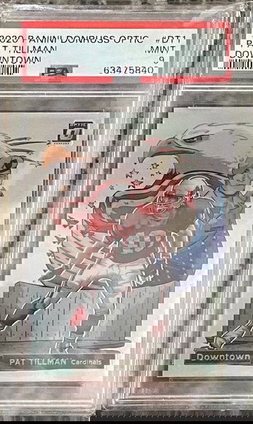 PAT TILLMAN DOWNTOWN PSA 9 Panini Donruss Optic DT1 2020