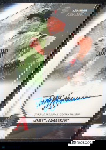 DREY JAMESON 2020 Bowman Sterling On-Card Auto #BSPA-DJ Arizona Diamondbacks